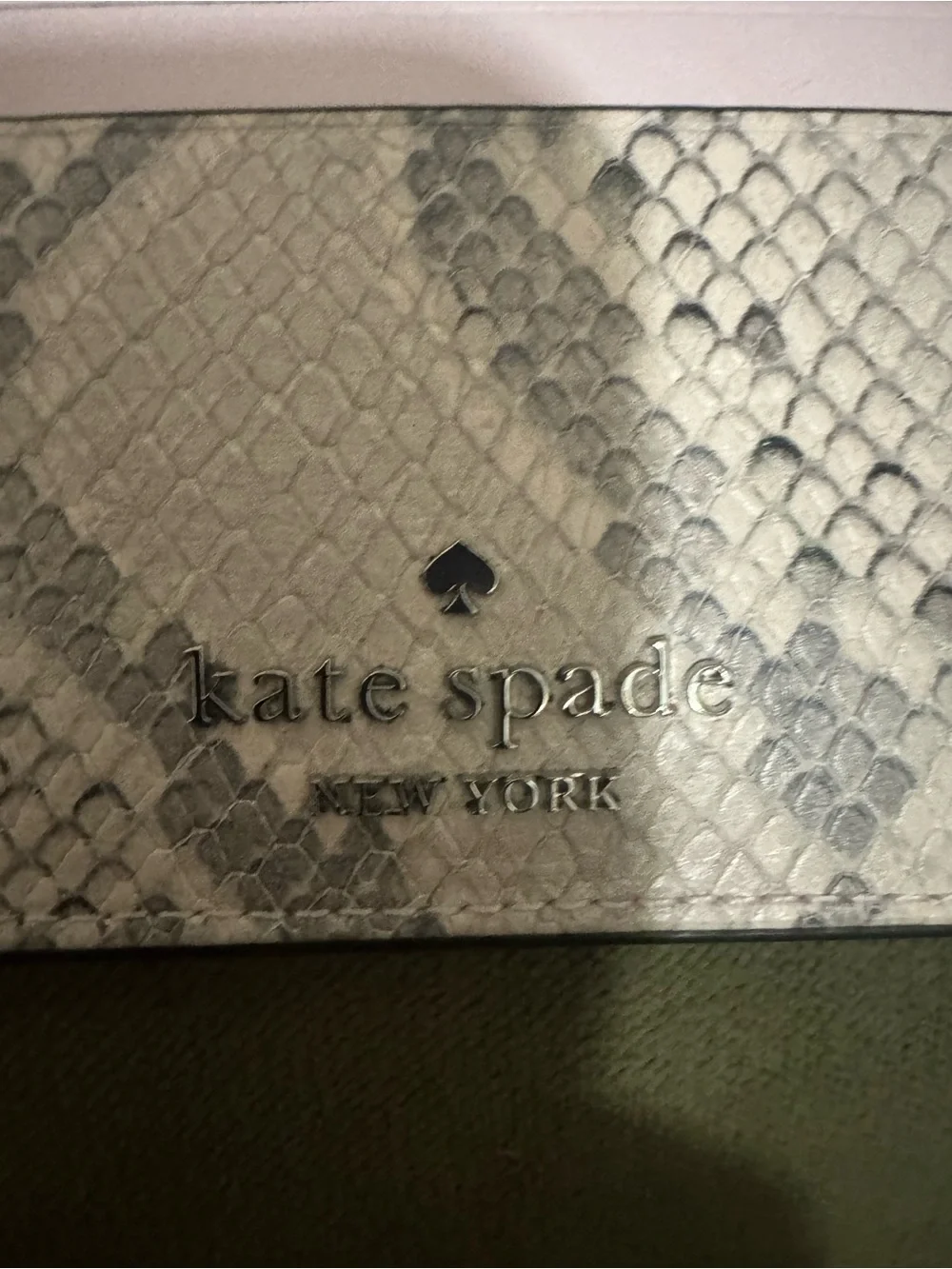 Kate Spade New York Snake-Embossed Card Holder